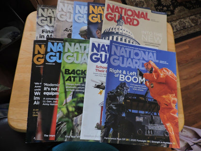 LOT OF 10 NATIONAL GUARD MAGAZINES 2020/2021