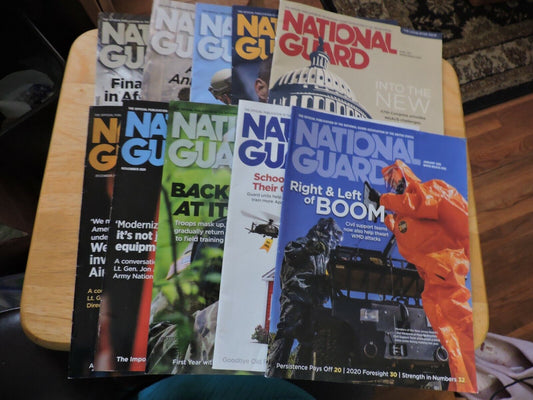 LOT OF 10 NATIONAL GUARD MAGAZINES 2020/2021