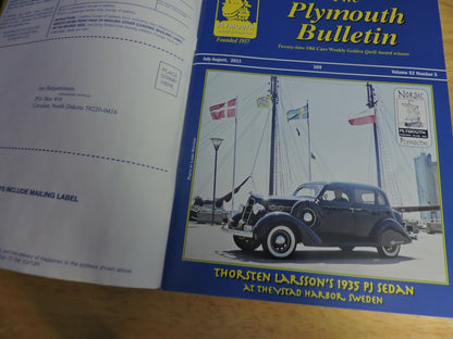 THE PLYMOUTH BULLETIN JULY/AUGUST  2011