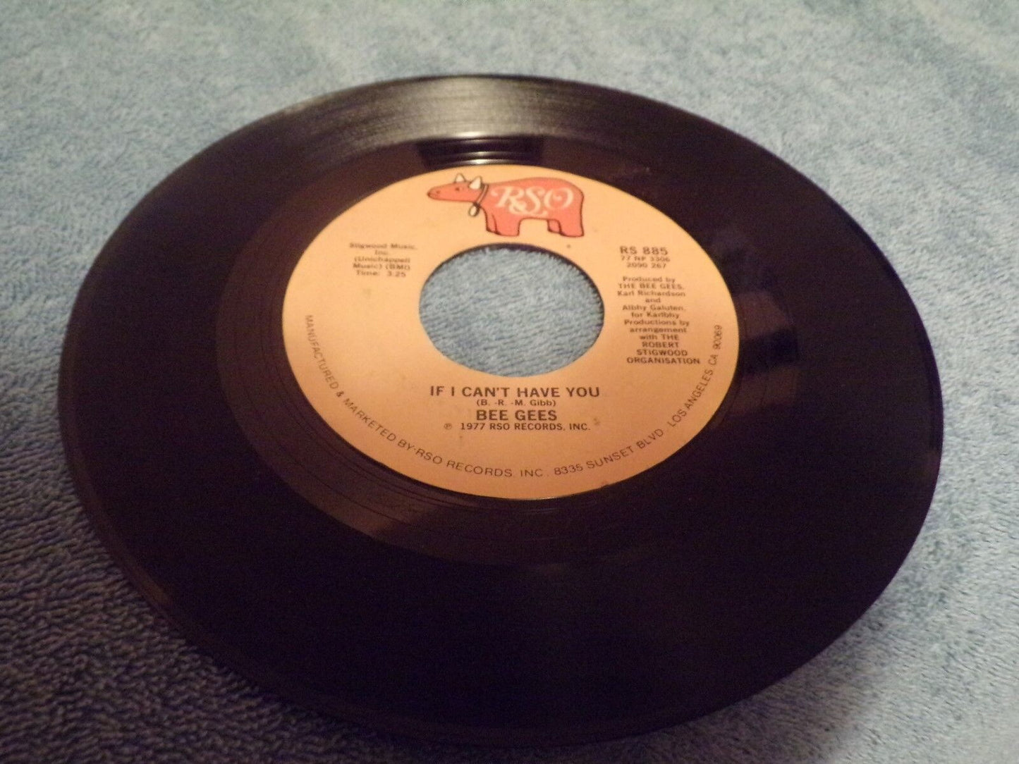 RSO Records: "If I Can't Have You" / "Stayin' Alive" by the Bee Gees