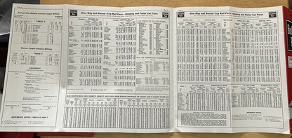BURLINGTON ROUTE SCHEDULES OF PRINCIPAL TRAINS FEBRUARY-APRIL 1962