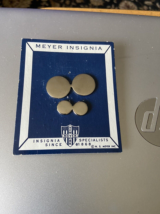 2 Year Silver Athletic Letter Buttons (Card has Mini & Full Sized Buttons)