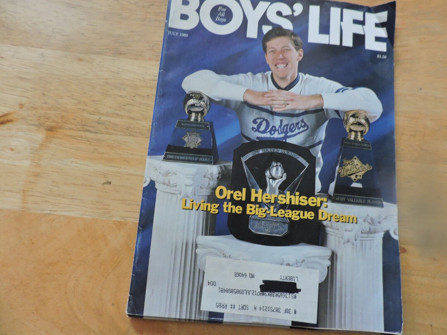 BOYS' LIFE MAGAZINE: JULY 1989 OREL HERSHISER: LIVING THE BIG-LEAGUE DREAM