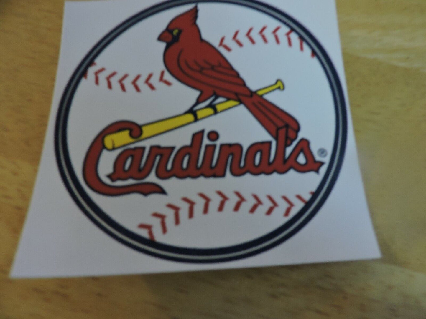 ST. LOUIS CARDINALS STICKERS  4 INCHES ROUND