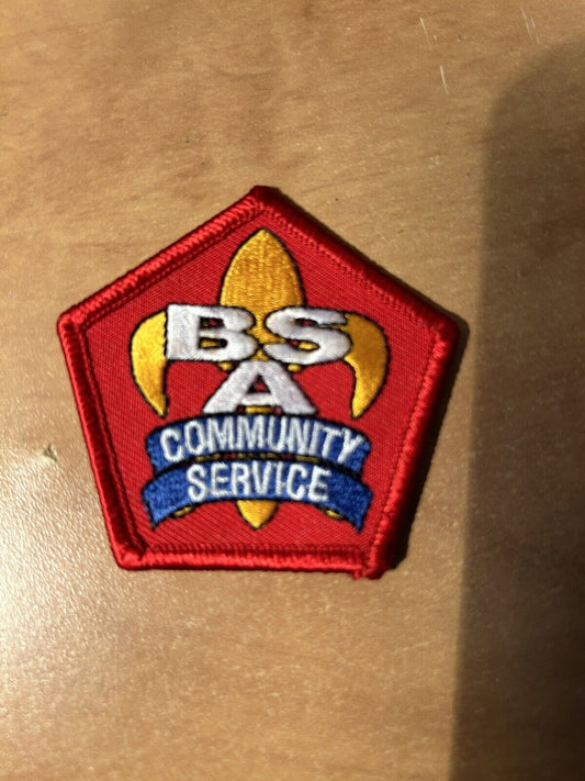 Official BSA: Community Service Patch-Brand New