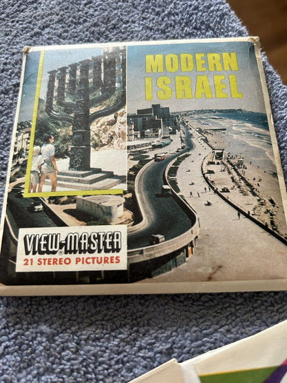 VIEW MASTER 3D REELS: MODERN ISREAL. -3 REELS--OPENED PACKAGE
