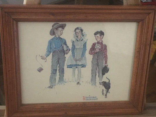 Norman Rockwell Print: Children After School