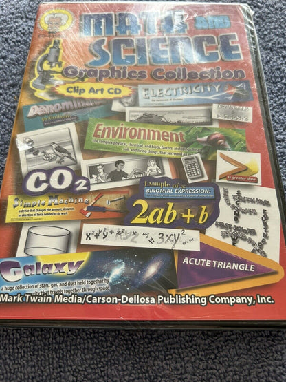 MATH & SCIENCE GRAPHICS COLLECTION--CLIP ART--MARK TWAIN MEDIA PUBLISHING CO.