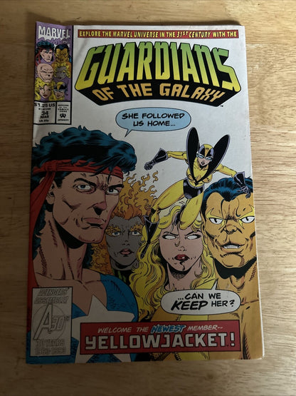 Guardians of the Galaxy Welcome the Yellow Jacket Marvel #34