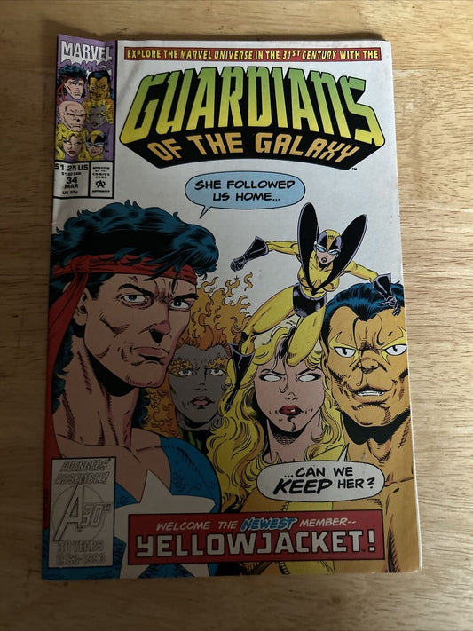 Guardians of the Galaxy Welcome the Yellow Jacket Marvel #34