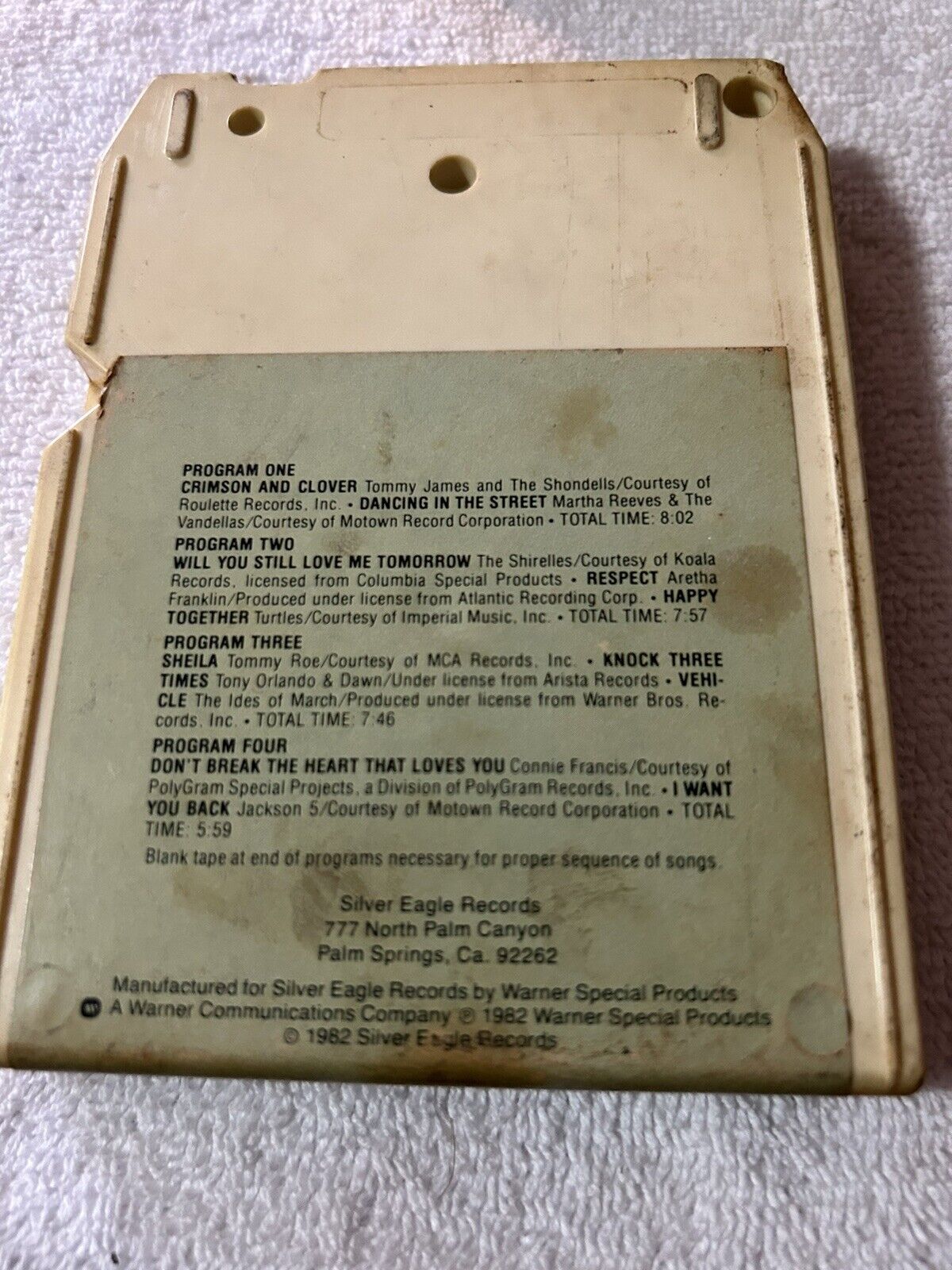 8 TRACK TAPE:  PARTY SHOW 1982