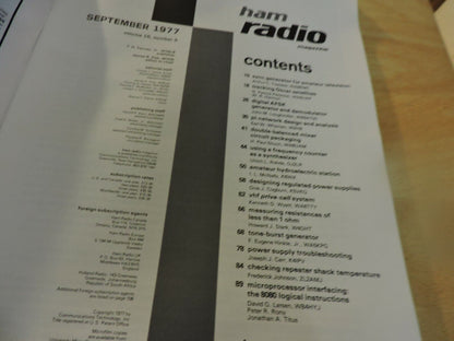 HAM RADIO MAGAZINE SEPTEMBER 1977