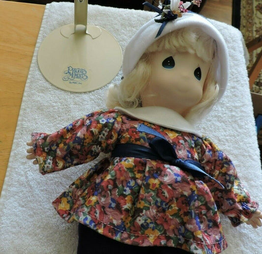 PRECIOUS MOMENTS DOLL/WITH STAND, 10 INCHES