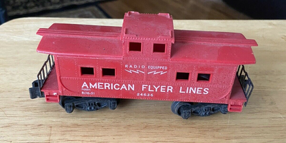 American Flyer Model Railroad Caboose-"American Flyer Lines." Caboose