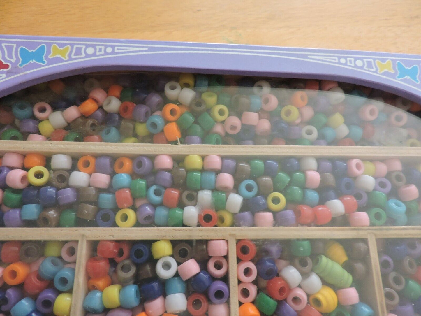 BOX OF CRAFT BEADS