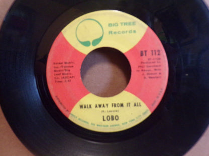 Lobo Presents Walk Away From It All/Me And You And A Dog Named Boo Vinyl Record