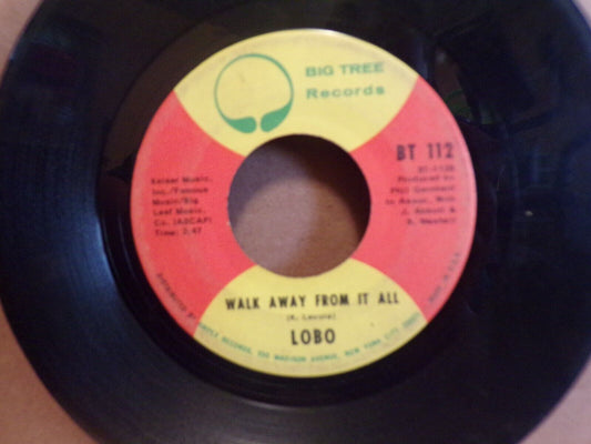 Lobo Presents Walk Away From It All/Me And You And A Dog Named Boo Vinyl Record