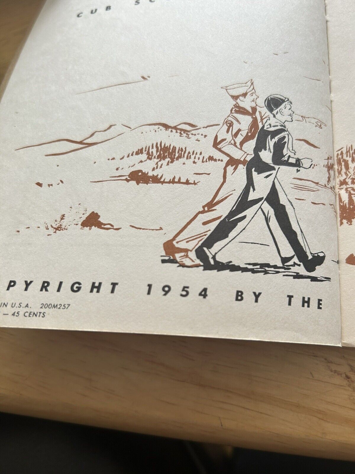 LION-WEBLOS CUB SCOUT BOOK 1954 (previously owned and used)