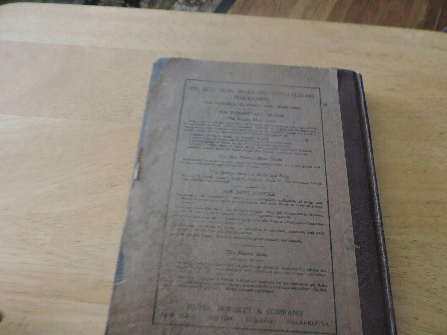 THE MODERN MUSIC SERIES:  ALTERNATE THIRD BOOK BY: ELEANOR SMITH 1903