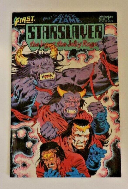 Starslayer The Legend of The Jolly Roger, First Comics Plus the Black Flame #29
