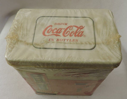1950s Era replica of a Coca-Cola Vending Machine Tin (1997)-New in Packaging