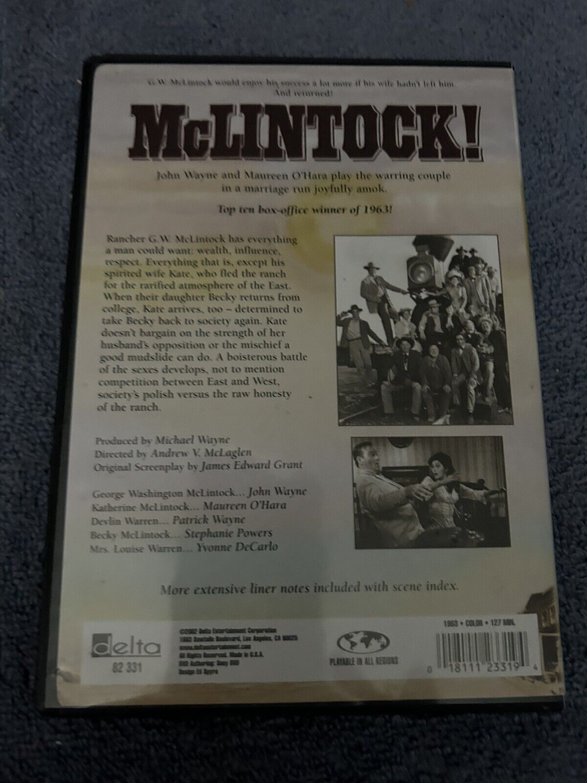 MCLINTOCK!   JOHN WAYNE, MAUREEN O'HARA 2002