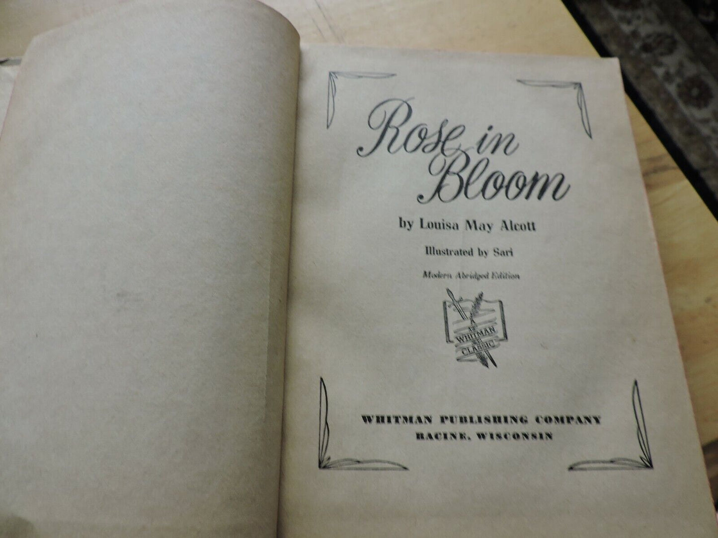 ROSE IN BLOOM BY LOUISA MAY ALCOTTILLUSTRATED  SARI 1952