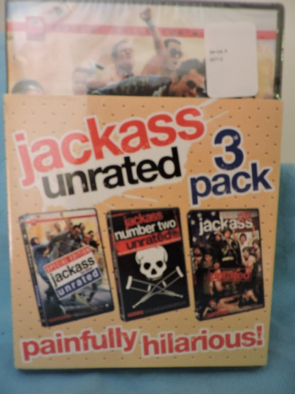 JACKASS UNRATED 3-PACK - NEW/SEALED