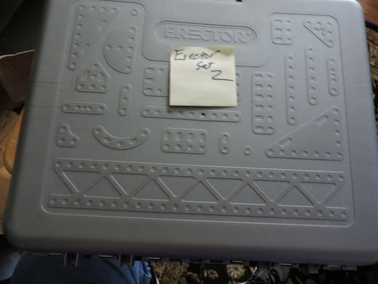ERECTOR PARTIAL  SET IN  PLASTIC CASE (NOT A FULL SET #2) & SPECIAL EDITION MAG
