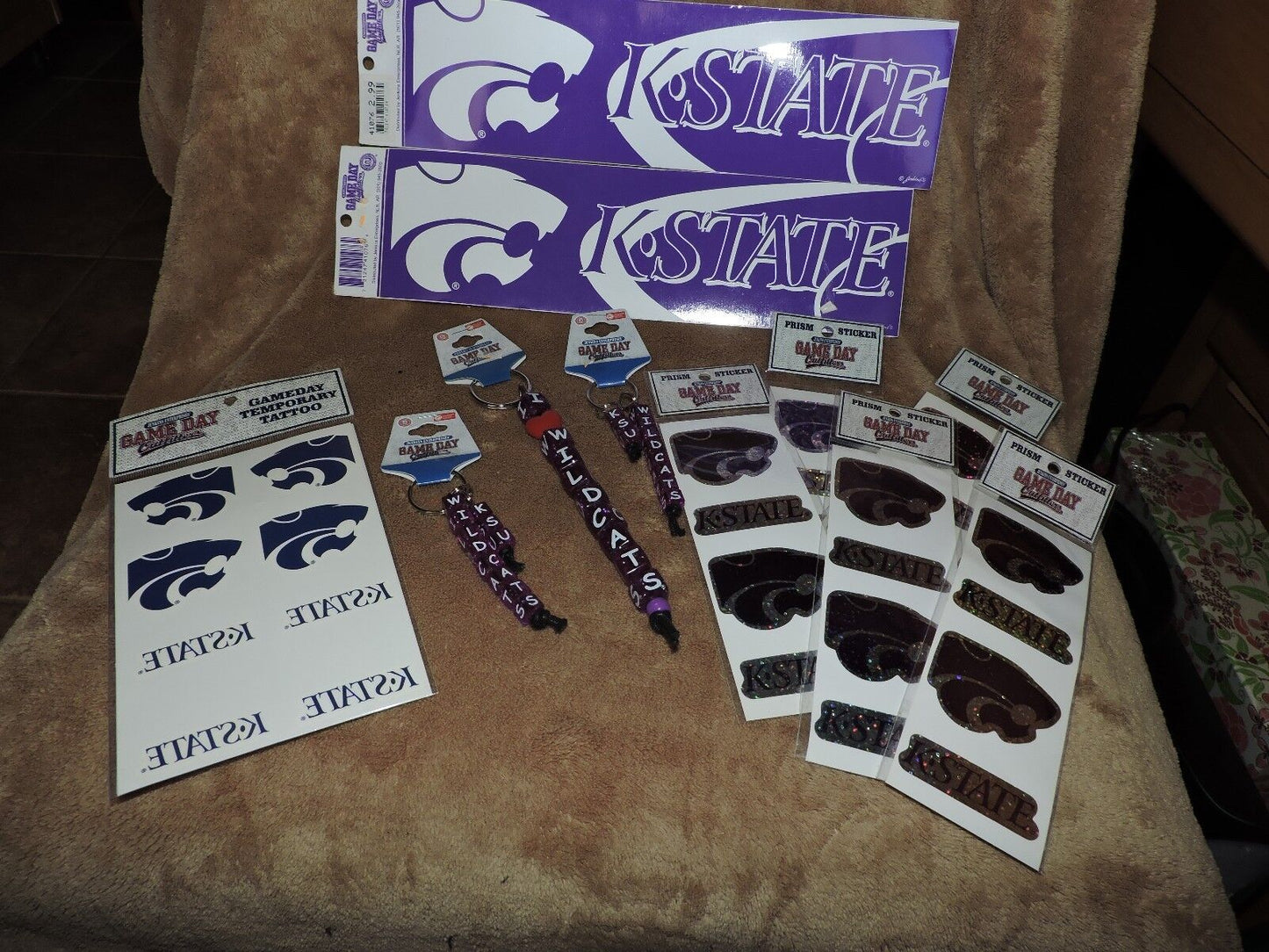 KANSAS STATE GAME DAY FAN LOT OF ITEMS