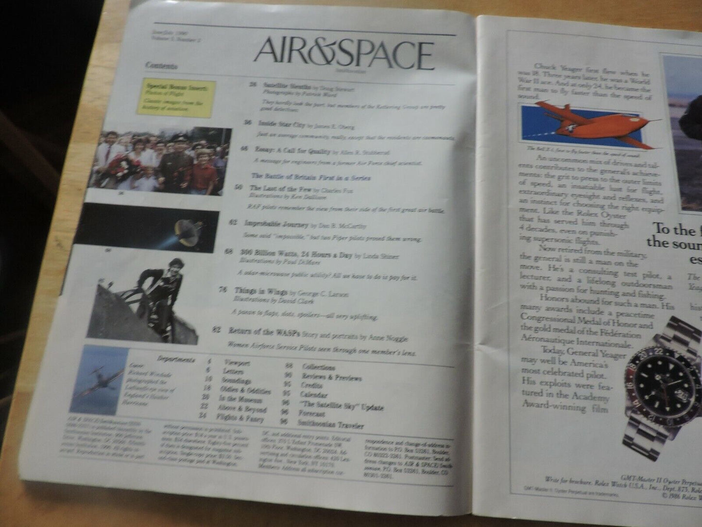 AIR & SPACE SMITHSONIAN MAGAZINE, JUNE/JULY 1990
