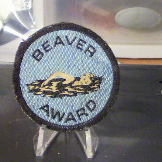 OFFICIAL BSA: Vintage/Rare Beaver Swimming Award Patch