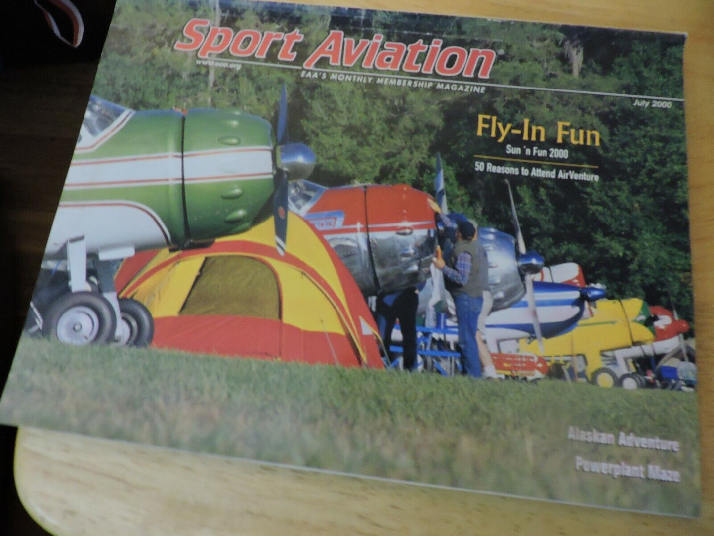 SPORT AVIATION EAA'S MONTHLY MAGAZINE, JANUARY-JULY 2000 (7 MAGAZINES)