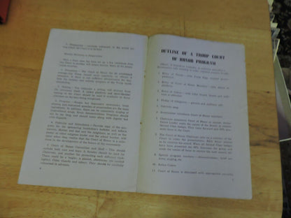 TROOP ADVANCEMENT PLAN BOY SCOUTS OF AMERICA 1946