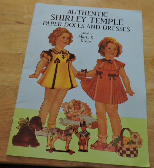 NEW Authentic Shirley Temple Paper Dolls And Dresses (& Photos) 1991 DOVER PUB