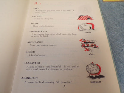 My Bible Dictionary with Pictures 1954 Printing
