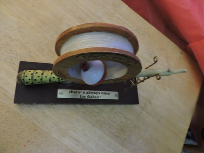 THERE'S ALWAYS TIME FOR FISHIN'--9X2.5X6 INCHES  KNIC KNAC