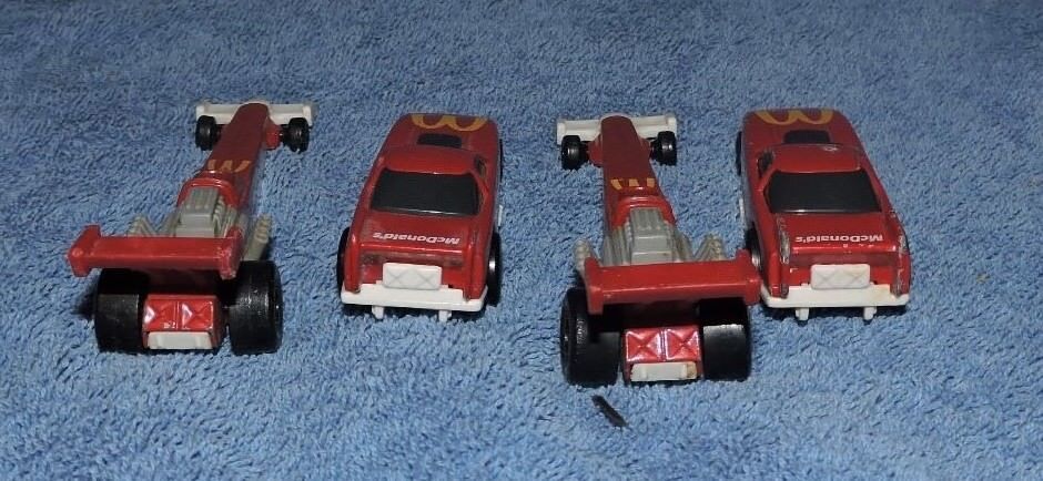 Vintage lot of McDonald's Toy Cars (4)