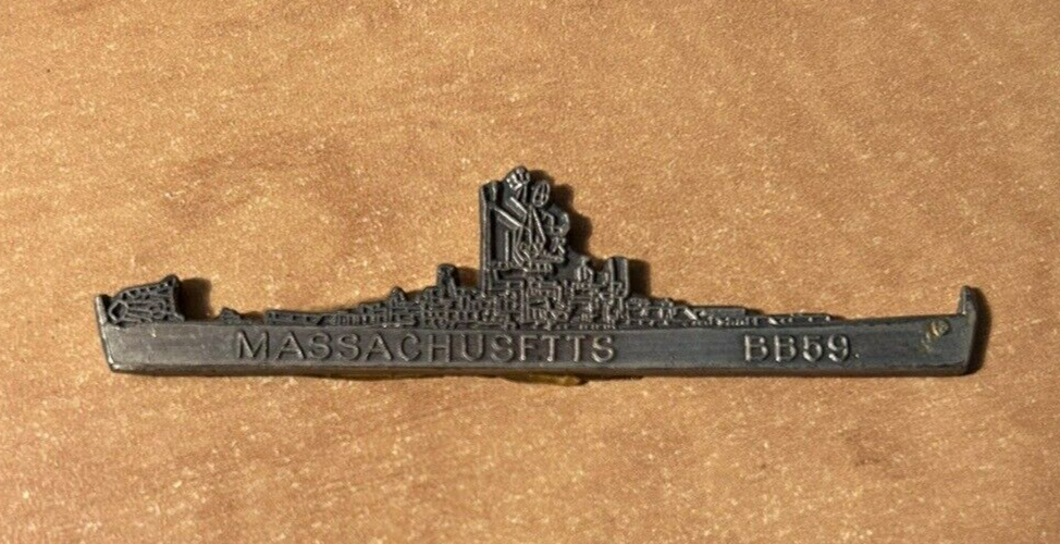 WWII U S Navy Ship, Massachusetts BB59 (Marked Ho Ho NYC on back)