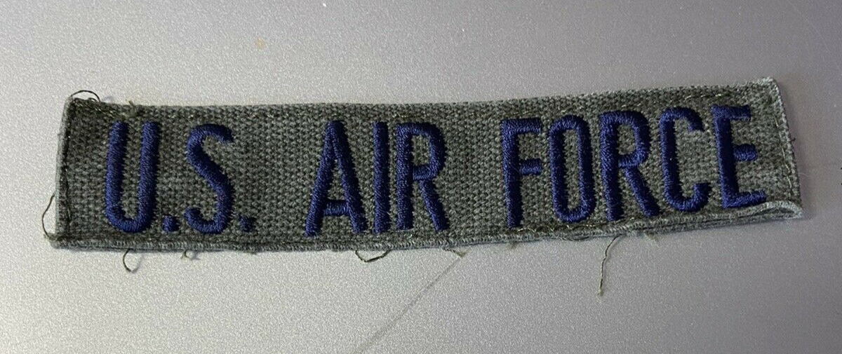 U.S. Air Force Name Patch:  Cloth CAMO Uniform (Black Letters) "U.S. Air Force"