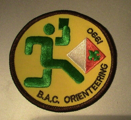 Official BSA: B.A.C. Orienteering 1990 Patch