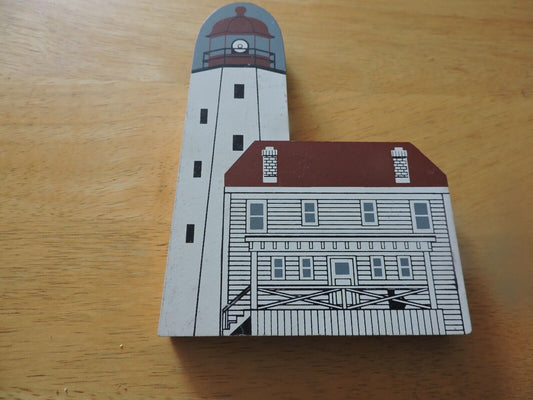 1990 THE CAT'S MEOW LIGHTHOUSE SERIES :"SANDY HOOK LIGHTHOUSE" 4.75X6.5X.75 INCH