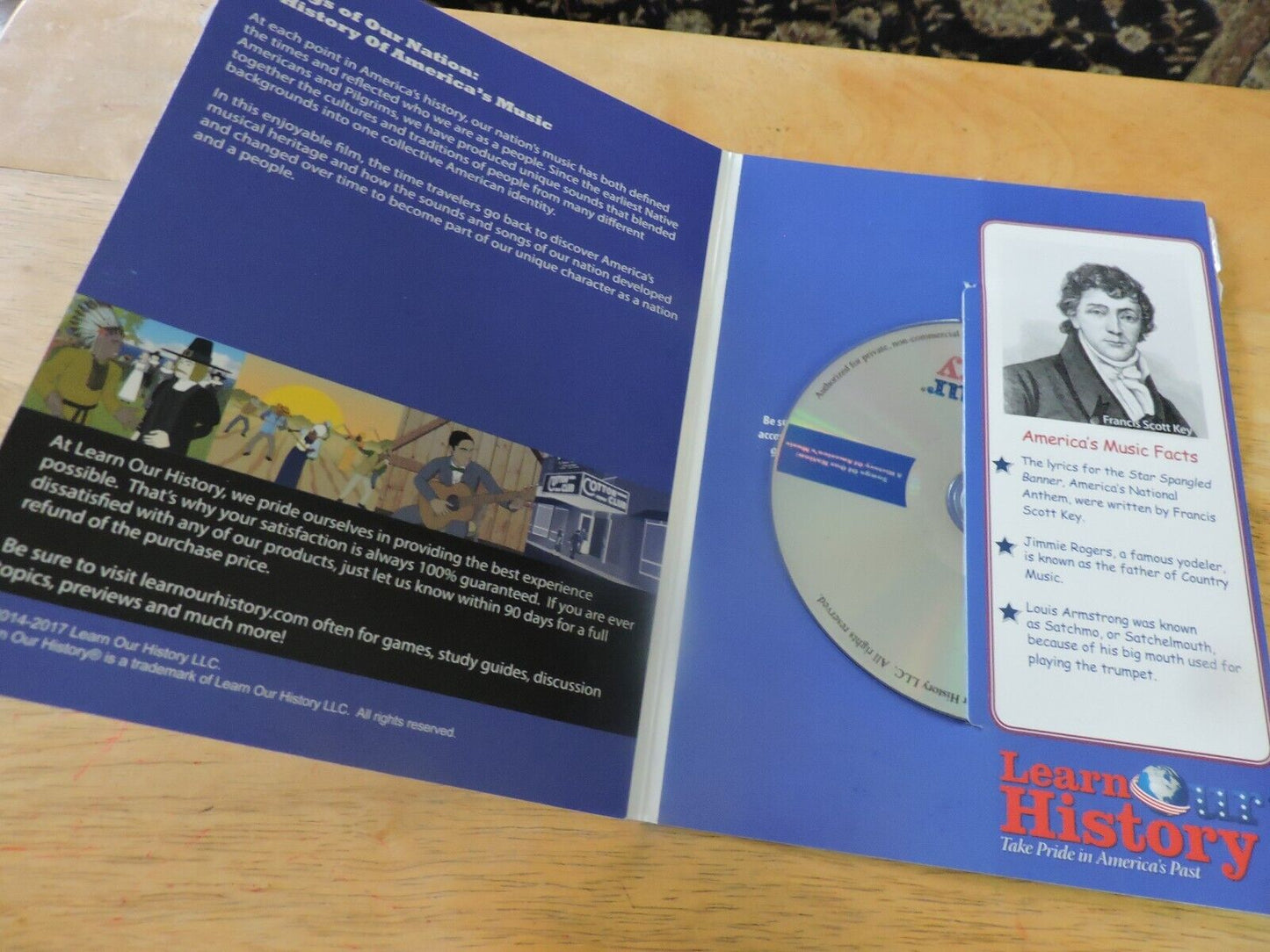 LEARN OUR HISTORY: SONGS OF OUR NATION: HISTORY OF AMERICA'S MUSIC DVD 2014-2017