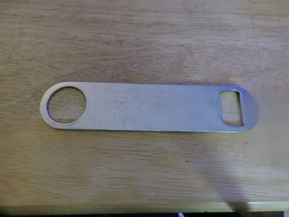 STAINLESS STEEL BOTTLE OPENER 7X1.75 INCHES (UNBRANDED)