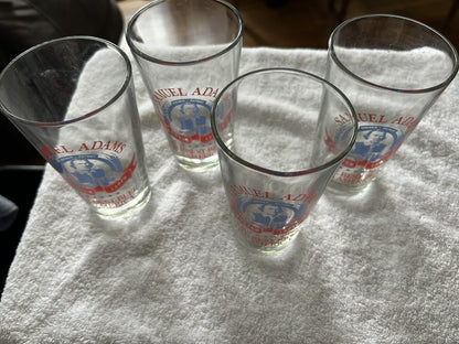 SAMUAL ADAMS BOSTON LAGER GLASSES--SET OF 4