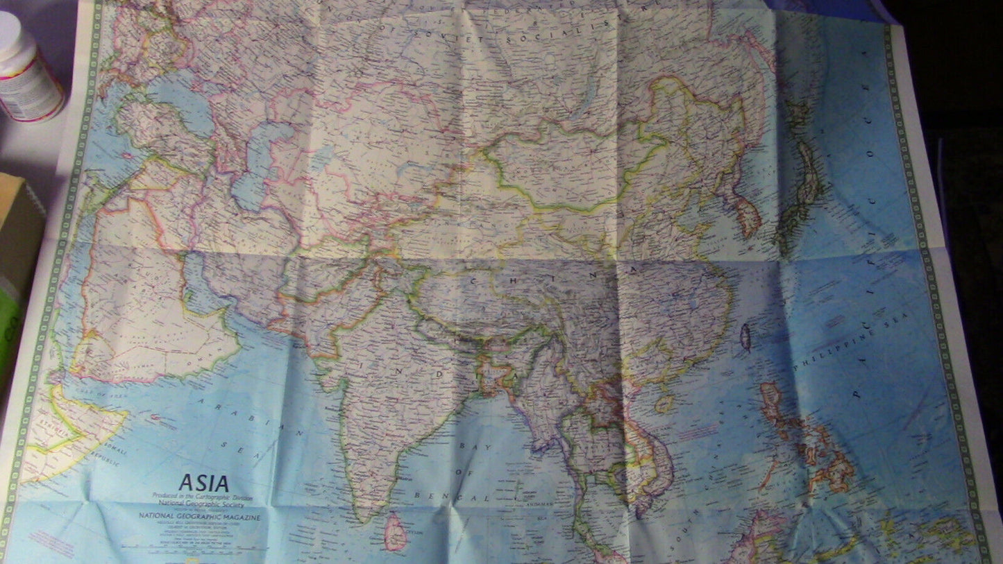 The National Geographic Magazine Map of The Peoples of Southeast Asia