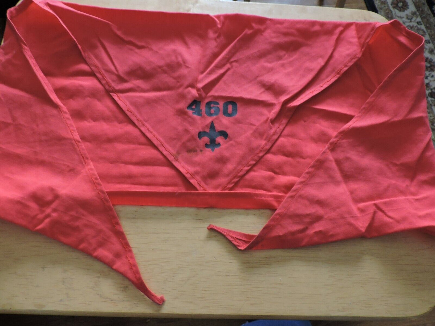 OFFICIAL BSA: RED SCOUT NECKERCHIEF "TROOP 460"