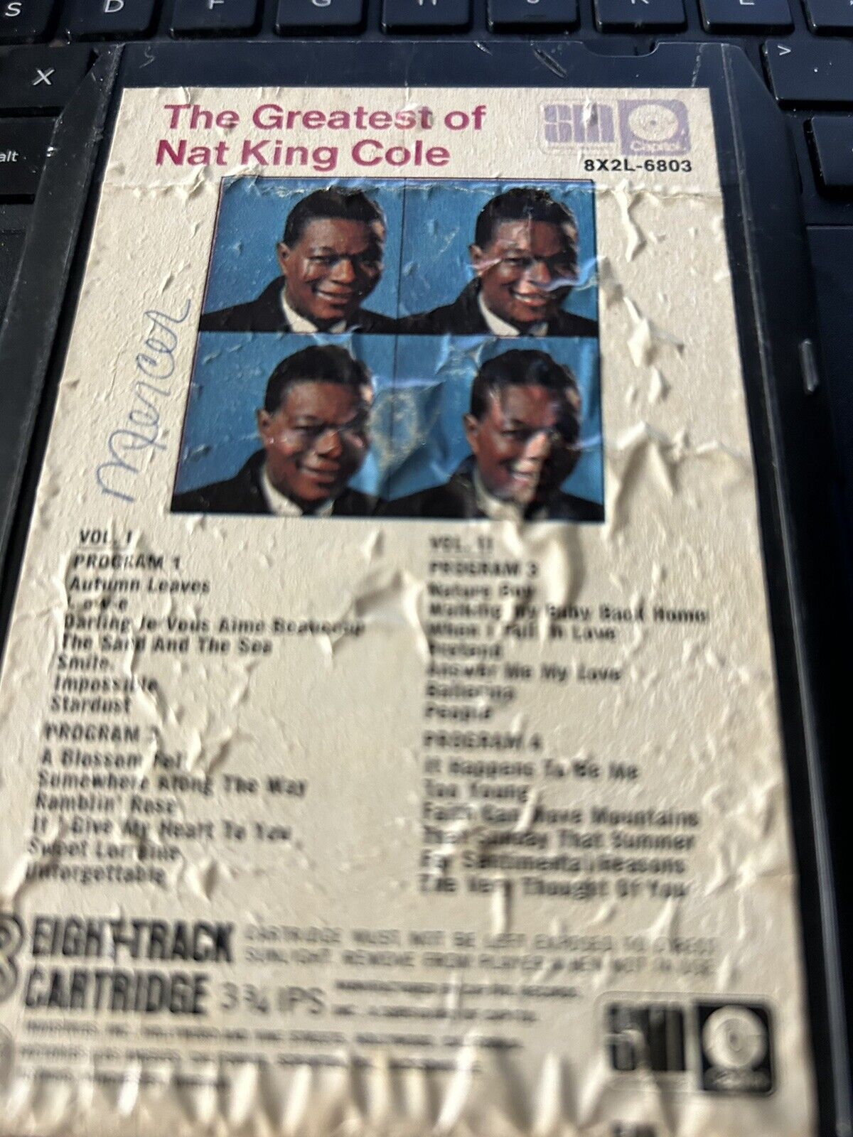 8 TRACK TAPE:THE GREEATEST OF NAT KING COLE
