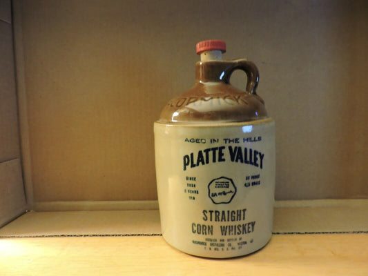 PLATTE VALLEY STRAIGHT CORN WHISKEY BOTTLE--McCORMICK DISTILLING CO. 750ML