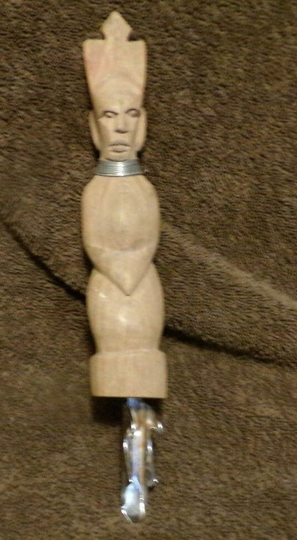 Vintage African Hand Carved Wooden Handle Can Opener